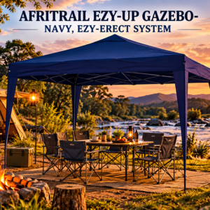 Afritrail Ezy-Up, Ezy-erect system Gazebo 300 x 300 x 200cm  in Navy Blue