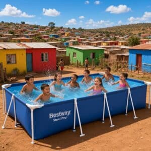 Bestway Pool 4.00m x 2.11m x 81cm - Blue, 56405