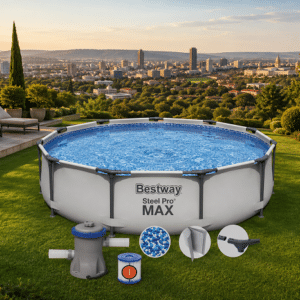 Bestway Steel Pro MAX Frame Pool Set – 3.05m x 0.76m Includes Filter Pump-56408
