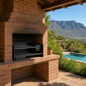 1000 TABLETOP-MILD-STEEL, 2,5MM MS BLACK - LOOSE-STANDING/INSERT BRAAI.