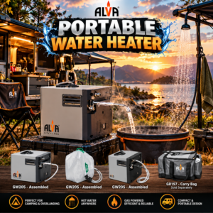 Alva Mini Portable Gas Water Heater (Camping, 4x4ing, Fishing)