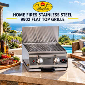 HOMEFIRES STAINLESS STEEL 9902 FLAT TOP GRILLER
