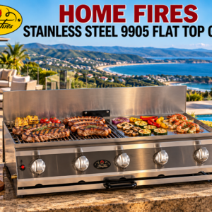 HOMEFIRES STAINLESS STEEL 9905 FLAT TOP GRILLER