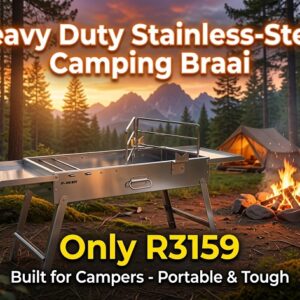 SAFARI BRAAI BIG BOY,  1,5MM 430 SS BRUSHED