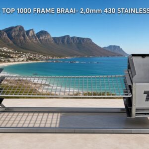 TABLETOP 1000 FRAME BRAAI- 2,0mm 430 SS, BRUSHED.