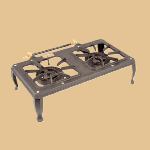 ROBFAIR Double GAS BURNER CAST IRON STAND-A-LONE BOILING TABLE
