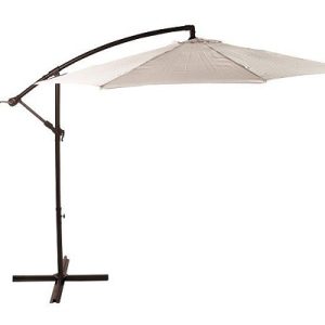 CANTILEVER UMBRELLA WITH ALUMINIUM POLE - 3M - CANTILEVER UMBRELLA BEIGE