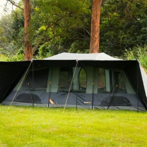 OZTRAIL FAST FRAME ODYSSEY 10P LUMOS BLOCKOUT TENT - 3 ROOMS