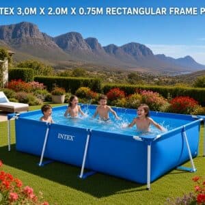 INTEX 3.0M X 2.0M X 0.75M RECTANG POOL