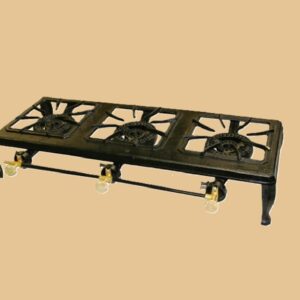 Totai Three Burner Angle Iron Boiling Table