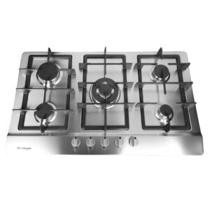 SAFEGAS HOB 5 BURNER STAINLESS STEEL
