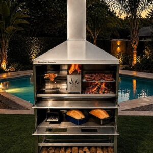 1200mm FREE STANDING STAINLESS-STEEL ROCKET BARBEQUE BRAAI