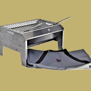 THE 400mm FIREPIT / BRAAI STAINLESS STEEL SMALL FLAT PACK BRAAI