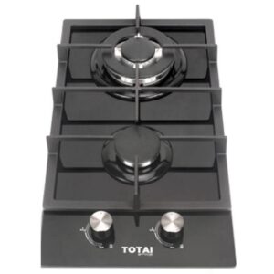 TOTAI 2 BURNER GLASS GAS HOB
