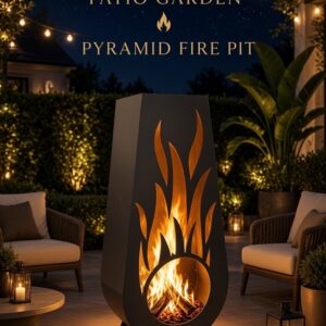 PATIO GARDEN PYRAMID FIREPIT