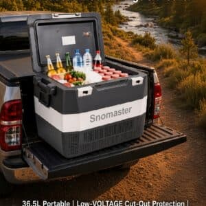 SnoMaster 36.5L Plastic Portable Fridge/Freezer DC With 220V Power AdapterSMDZ-LS135