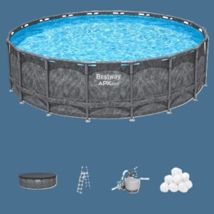 BESWAY 5.49M X 1.32M APX365 ROUND POOL SET - WITH SAND FILTER - 26,000 L-561KC
