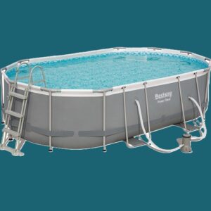 BESWAY 56448 4.88m x 3.05m x 1.07m Steel Pro Max Oval Pool Set - 10,949L-56448