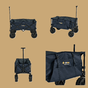 OZTRAIL OFF ROAD WAGON WITH A WIEGHT RATING OF 80KG.