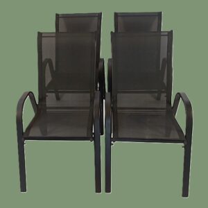 Seagull KD Textilene Patio Chair Set Of 4