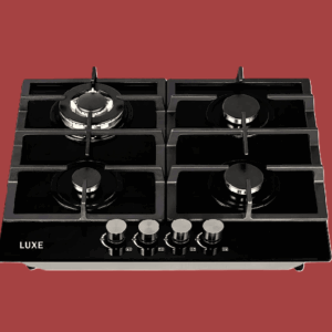 LUXE 60CM 4 BURNER GAS ON GLASS HOB