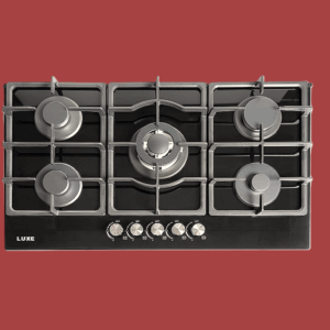 LUXE BL 90CM GAS ON GLASS BUILT-IN HOB