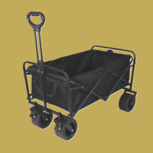 HEAVY DUTY FOLDING OUTDOOR UTILITY BEACH WAGON MADE OF 600D POLYESTER FABRIC.