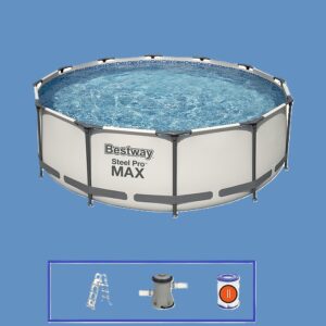BESTWAY 3.66M X 1.00M STEEL PRO MAX FRAME POOL SET -9,150L-56418