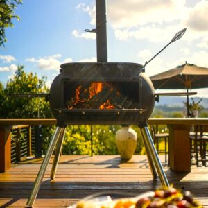 THE OZPIG BIG PIG WOOD FIRE STOVE COMPLETE