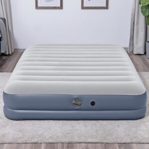 BESTWAY TRITECH AIRBED QUEEN FOAM TOP WITH BUILT IN AC PUMP 6716T