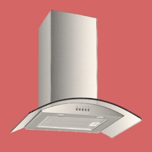 EUROAIR 60CM WALL - CURVED GLASS + S/STEEL – CH60G