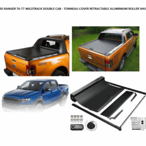 FORD RANGER T6-T7 WILDTRACK DOUBLE CAB - TONNEAU COVER RETRACTABLE ALUMINIUM ROLLER SHUTTER	D9-FR1207