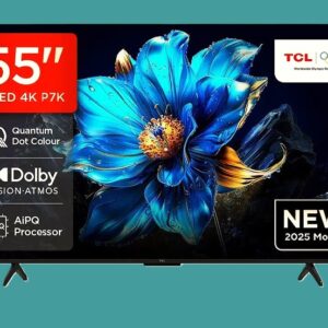 TCL P7K-UK 55Inch QLED Direct LED 4K HDR Smart Google TV