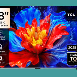 TCL 98P8K QLED SMART COLOURFUL QUANTUM CRYSTAL TV - 4K UHD, 144HZ, GAME MASTER 2.0 & ONKYO 2.1 AUDIO