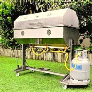 GRAND LAMB LARGE ROTISSERIE SPIT 2-BURNER 1.2mm IN 430 SS