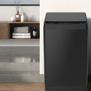 HISENSE 14KG PREMIUM BLACK TOP LOADER WITH I-BUBBLE, DUAL FILTERS & SMART FUZZY SYSTEM.
