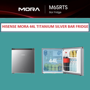 THE HISENSE MORA 44L TITANIUM SILVER BAR FRIDGE