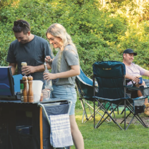 CAMPING TABLES, CHAIRS & CUPBOARDS