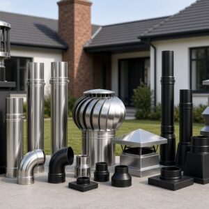 FLUES, COWLS & ACCESSORIES FOR BRAAIS & FIREPLACES