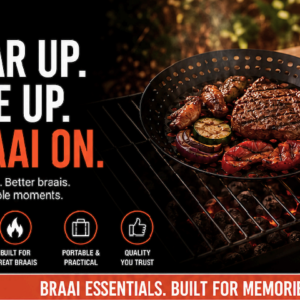 DURABLE AND VERSATILE 30cm BRAAI PAN with CARRYING HANDLE