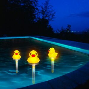 SOLAR LIGHT UP DUCK THERMOMETER CT905DE