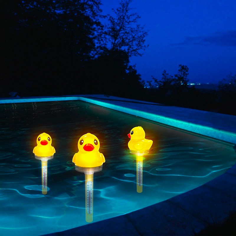 SOLAR LIGHT UP DUCK THERMOMETER CT905DE
