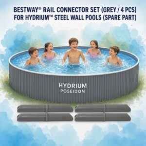 BESTWAY® RAIL CONNECTOR SET (GREY / 4 PCS) FOR HYDRIUM™ STEEL WALL POOLS (SPARE PART)