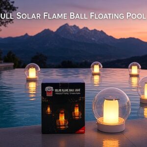 Seagull Solar Flame Ball Floating Pool Light