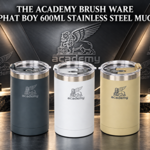 THE ACADEMY BRUSH WARE PHAT BOY 600ML STAINLESS STEEL MUG